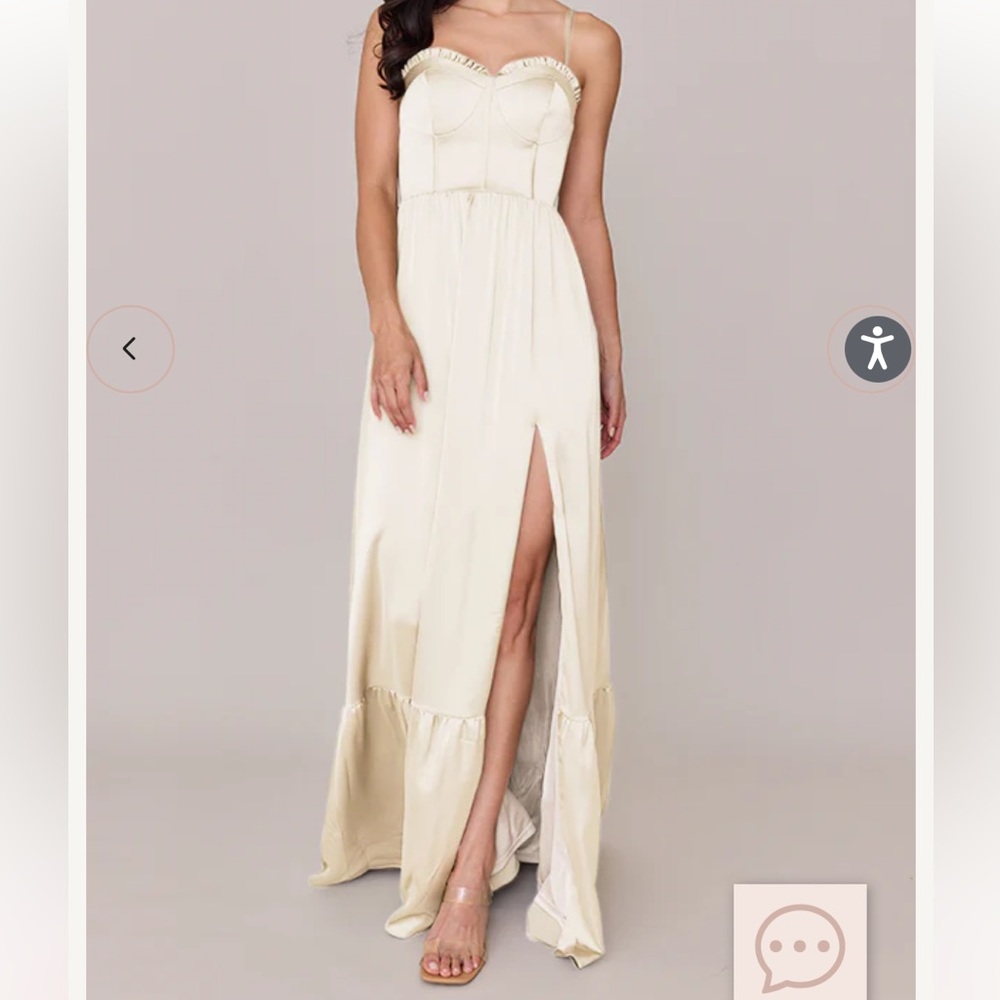 Revelry Valentina Satin Bridesmaids Dress